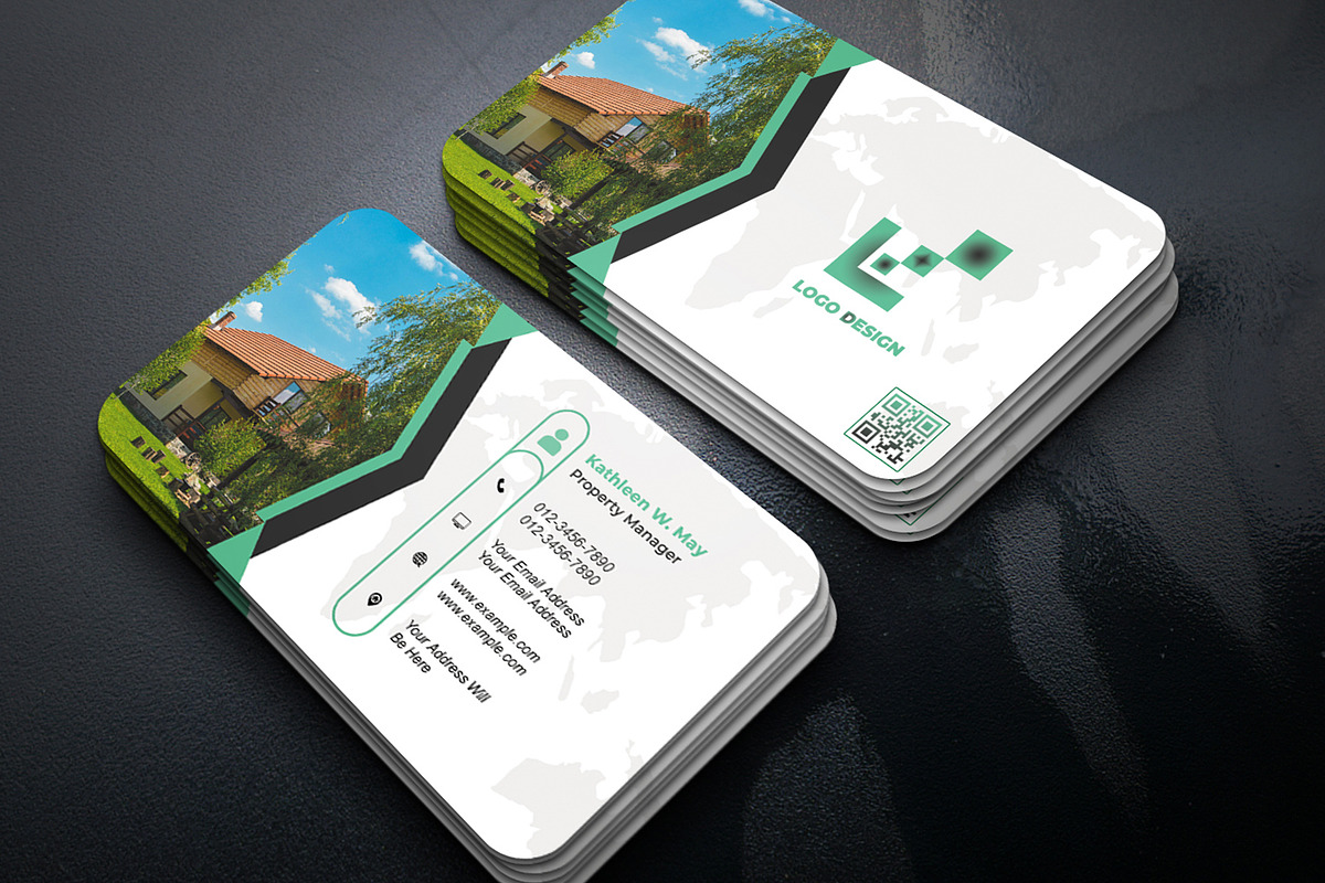 Realtor Business Card PSD Template preview 2