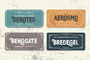 Aerought Handcrafted Vintage Font