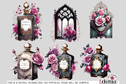 Victorian Gothic Wedding #2 Cliparts, a Seasonal Illustration by EdeniaArtStudio (Thumbnail 4 of 9)