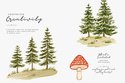 whimsical woodland clipart set, a Decorative Illustration by Patishop Art (Thumbnail 7 of 15)