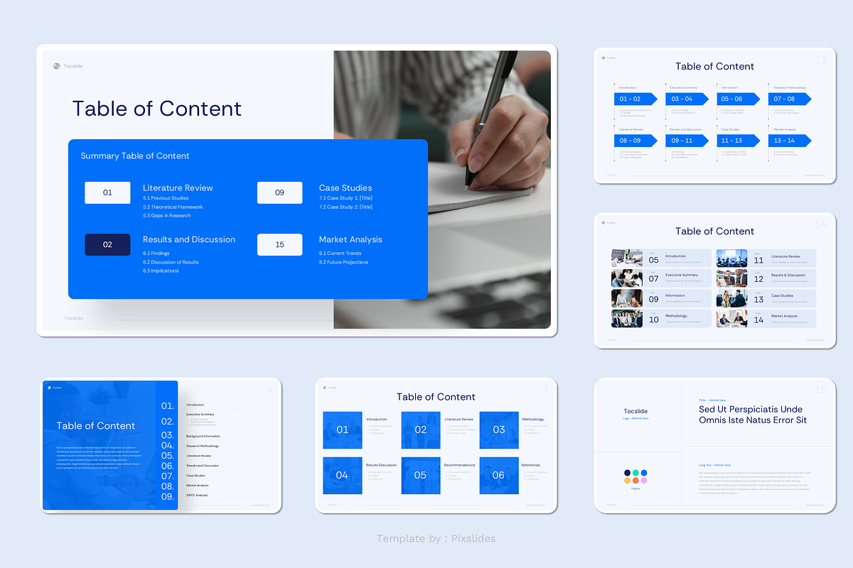 Table of Content PowerPoint preview 2