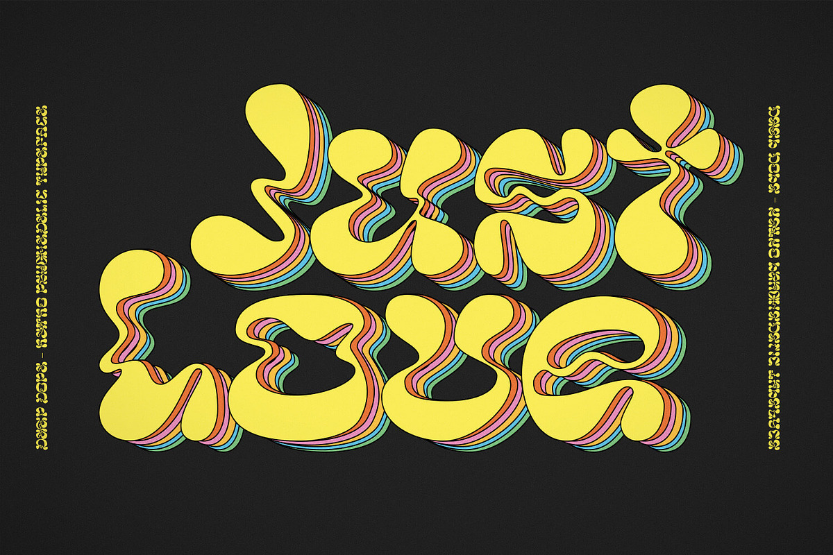 Deep Dope - Psychedelic Liquid Font, a Font by creativemedialab (Photo 8 of 10)