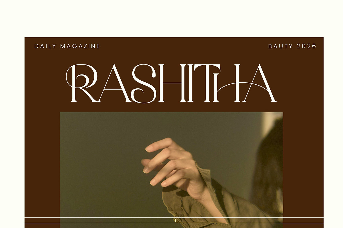 Aretha - Modern Serif Font, a Serif Font by Aqeel_Art (Photo 4 of 12)