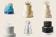 Happy New Year Cake Clipart, an Illustration by SVGArt (Thumbnail 2 of 8)