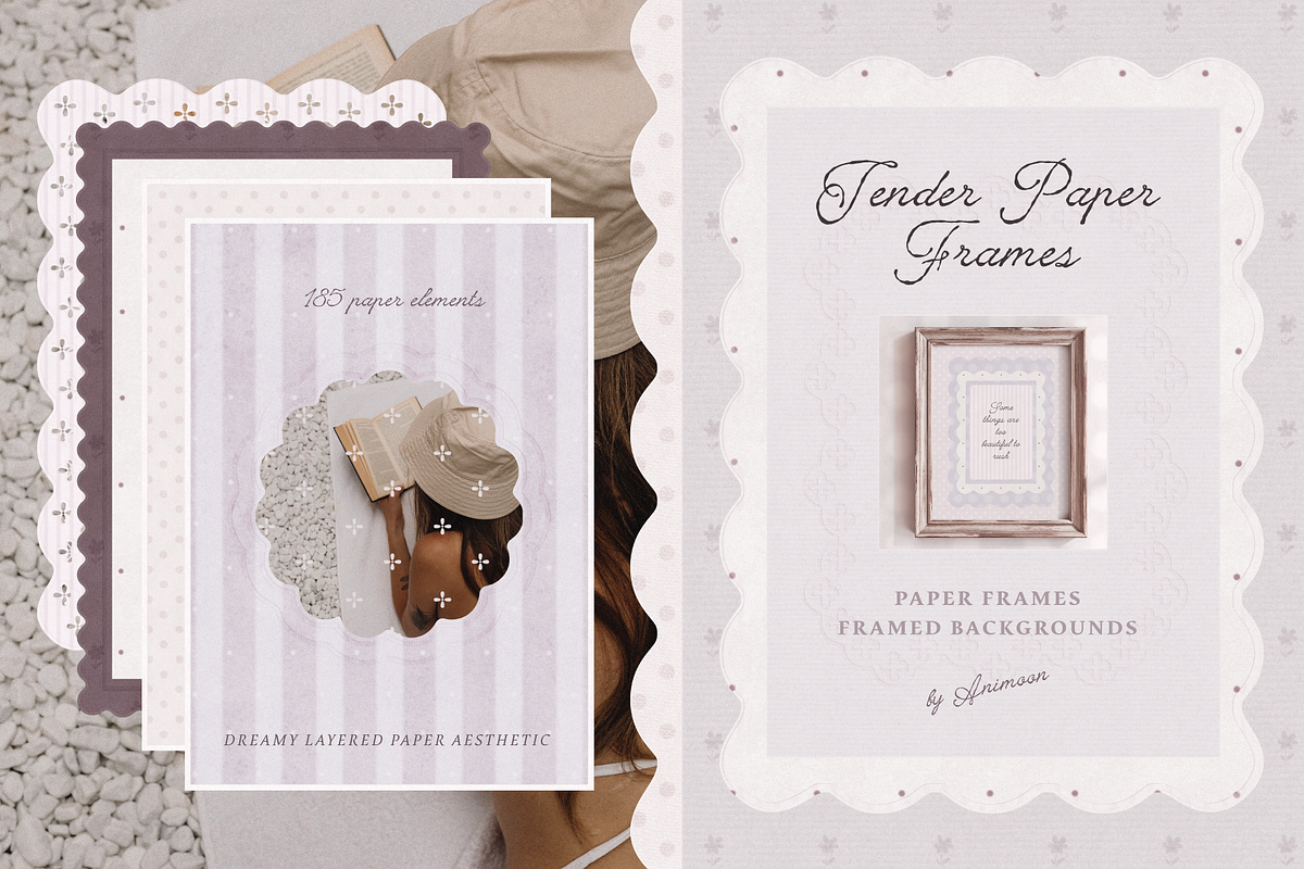 Tender Paper Frames, a Background Graphic by Animoon (Photo 1 of 18)