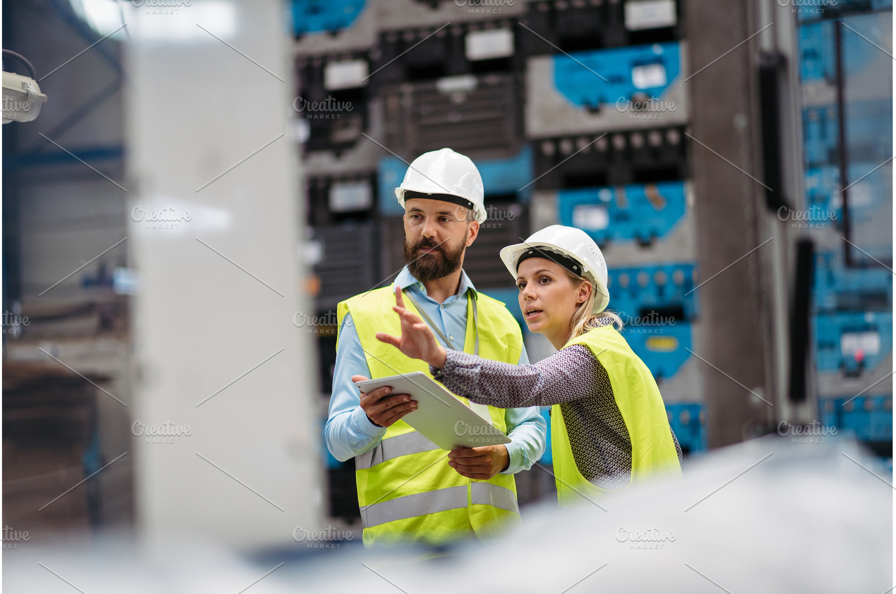 Industrial team evaluate the, an Industrial Photo by HalfPoint