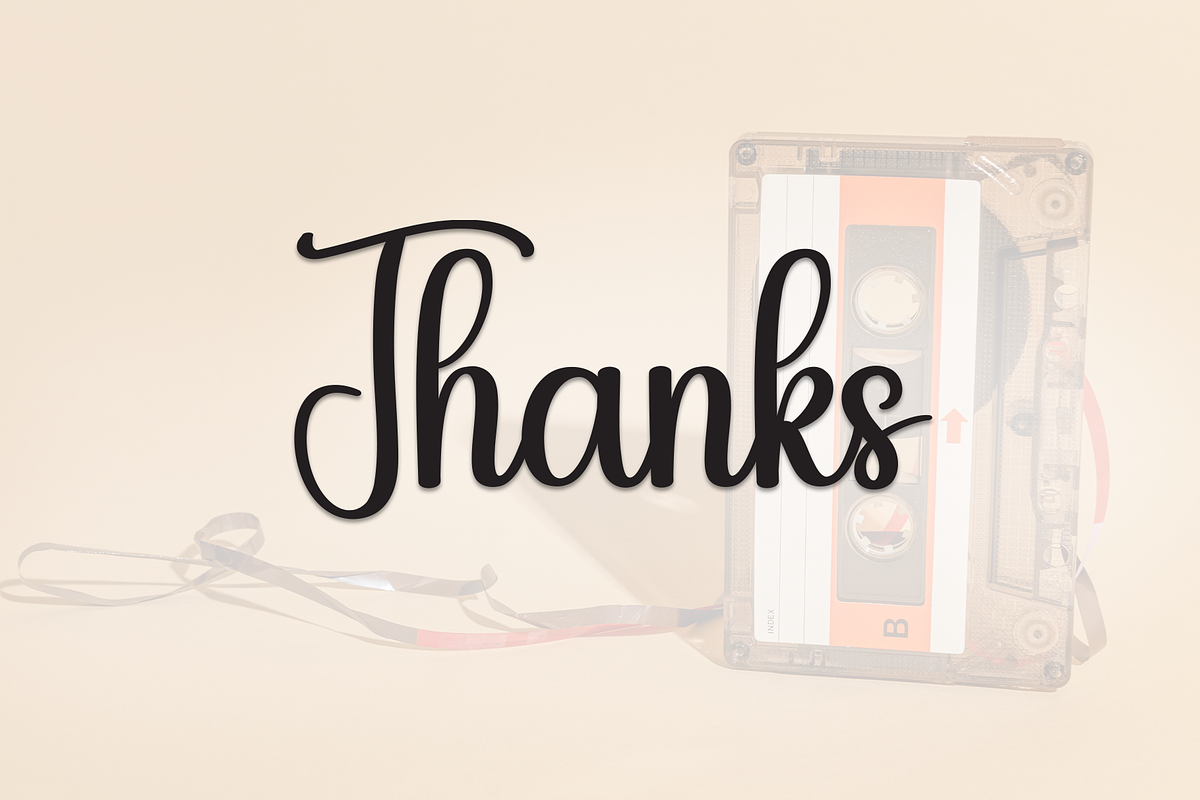 Vintage | Script Font, a Handwritten Font by Scratchones (Photo 8 of 8)