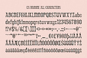 CS Barone – Decorative Font, a Sans Serif Font by Craft Supply Co. (Thumbnail 8 of 8)
