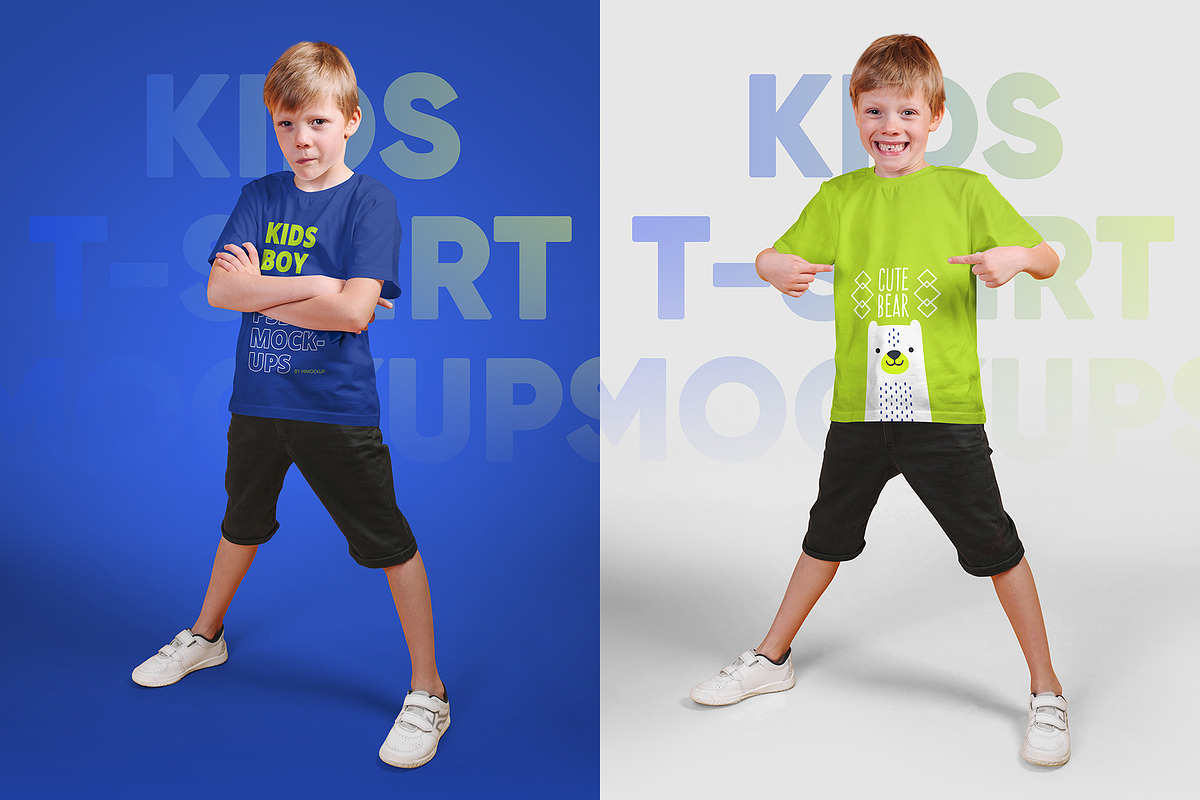 Kids Boy T-Shirt PSD Mockups Vol5, a Shirt Mockup by Hi, Mock-Up! (Photo 7 of 10)