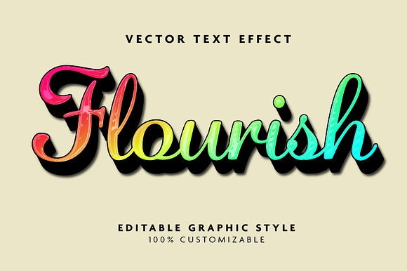 Colorful Gradient Script Text Effect preview 4