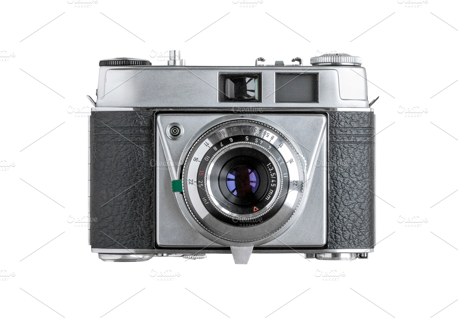 Vintage 35 mm film camera isolated, a Technology Photo by BOOCYS