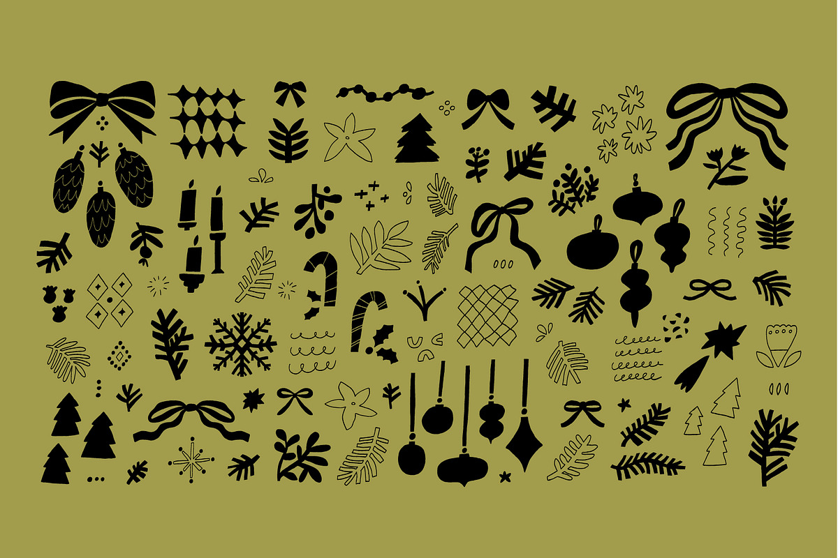 WINTER OVERLAYS | CHRISTMAS CLIPART, a Decorative Illustration by Favete Art (Photo 5 of 21)