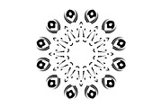 High Quality Mandala Clipart Bundle, a Decorative Illustration by NJ Himel (Thumbnail 21 of 103)