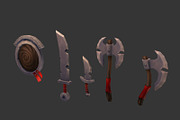 Hand Painted Weapons, an Object 3D Model by FasterBoom (Thumbnail 1 of 2)