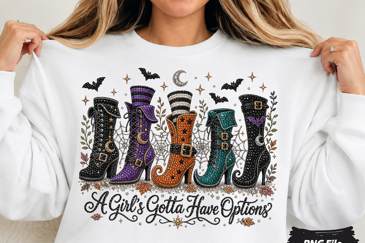 A Girls Gotta Have Options png, a Seasonal Illustration by DreamCafeArt (Photo 1 of 6)