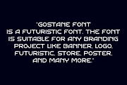 Gostane - Futuristic Tech Font, a Sans Serif Font by QR Design Studio (Thumbnail 4 of 7)