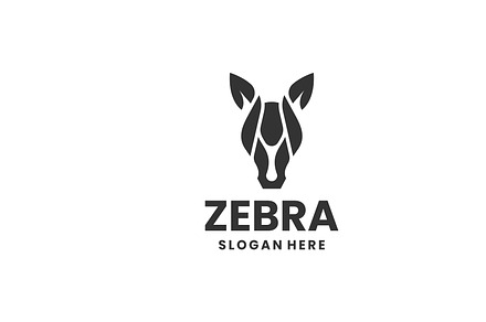 Logo Illustration Zebra Silhouette
