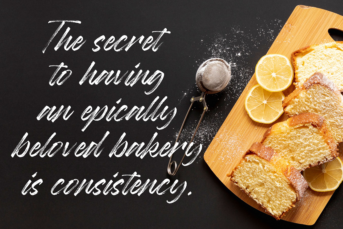 Baguette - Handbrushed Font, a Script Font by Balpirick Studio (Photo 4 of 6)