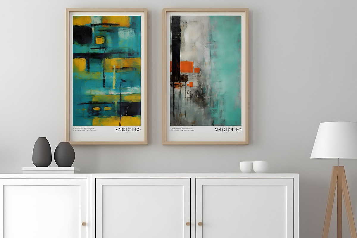 Art Poster Inspired by Mark Rothko, a Decorative Illustration by Vibrand Studio (Photo 9 of 12)