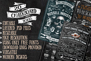 Twenty Editable Chalkboard Designs!, a Poster Template by the little wonder shop (Thumbnail 1 of 9)