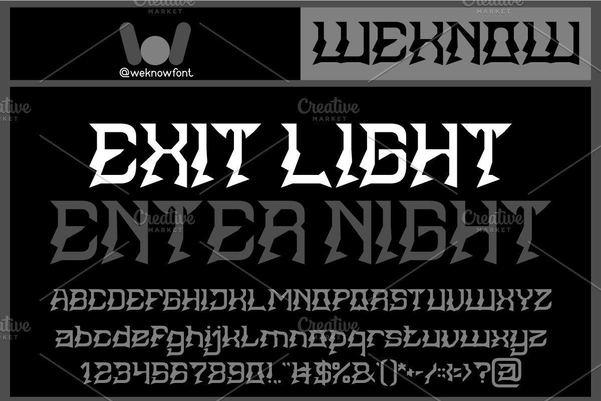 Black Jacket font, a Font by weknow (Photo 3 of 8)