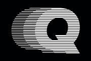 Letter Q speed motion lines logo, a Branding & Logo Template by Leksono (Thumbnail 2 of 2)