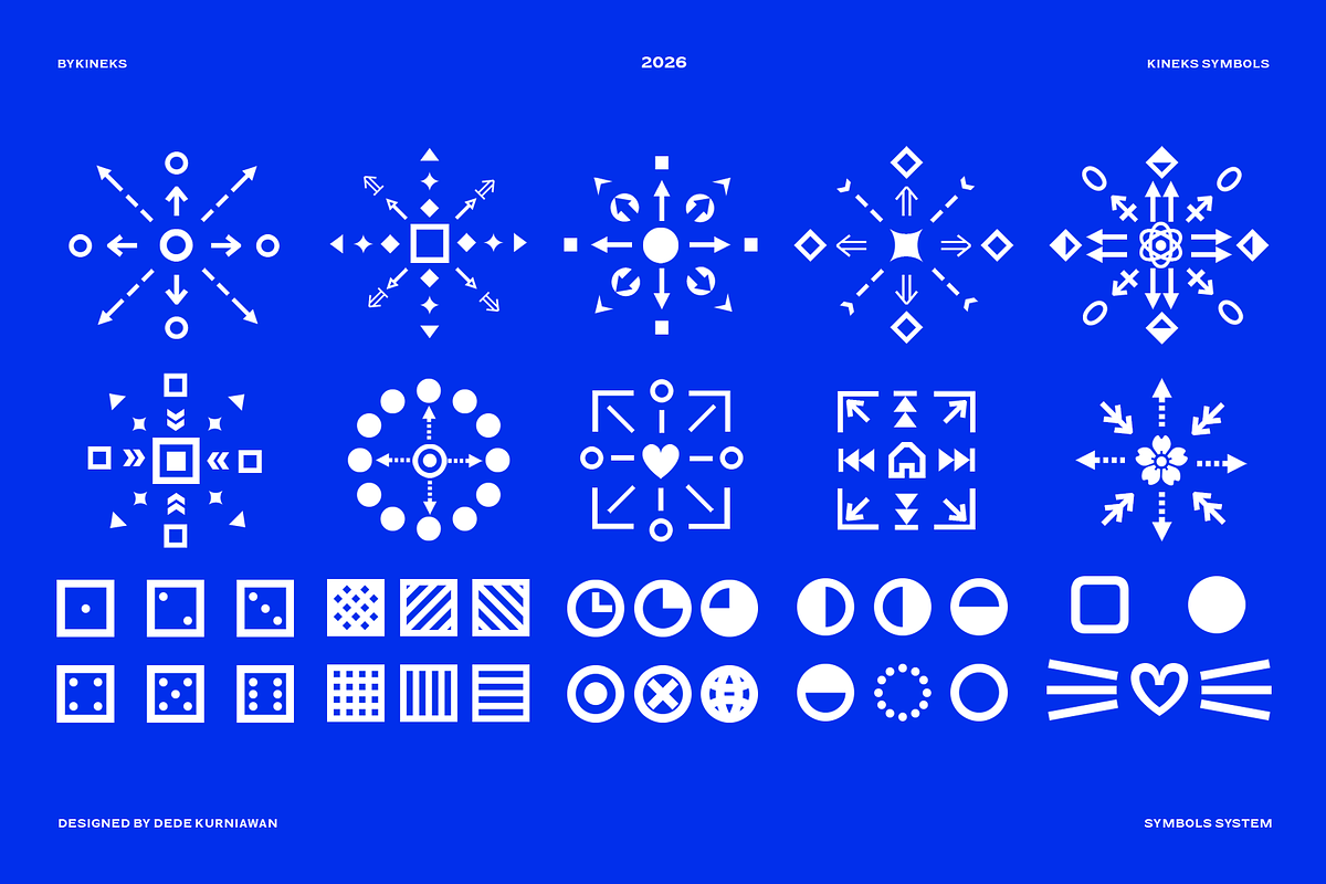 Kineks Symbol | Symbols Typeface, a Symbol Font by By Kineks (Photo 2 of 5)