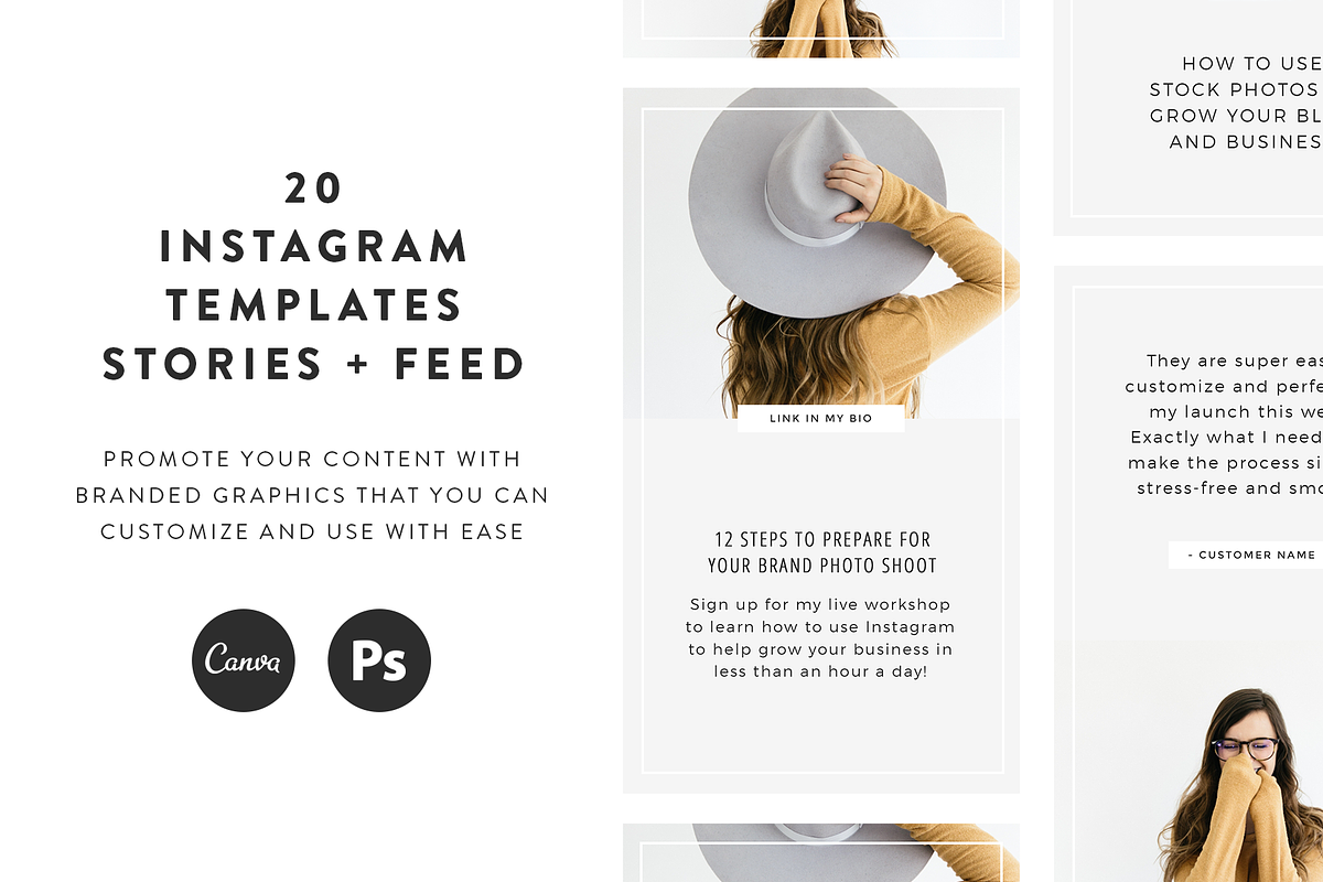 Studio Instagram Templates, a Social Media Template by Coded Creative (Photo 1 of 5)
