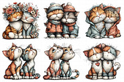 Couple Cat Clipart, an Illustration by Daily.Designs (Thumbnail 3 of 5)
