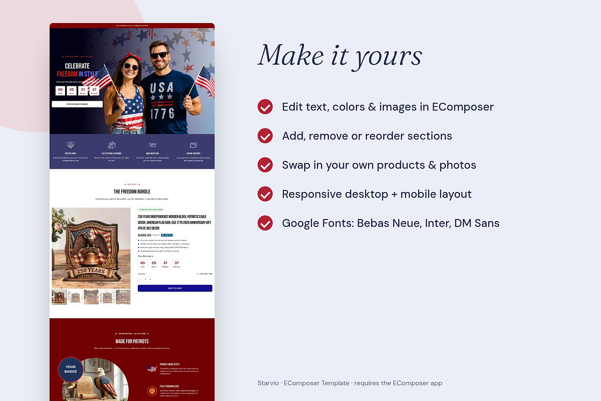 Starvio - Shopify EComposer Template, a Shopify Template by Boost Convert (Photo 4 of 11)
