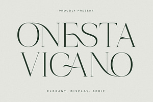 Onesta Vigano Elegant Display Seri
