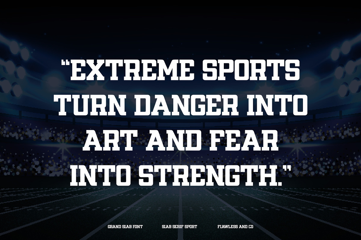 Grand Slab - Slab Sport Font, a Slab Serif Font by Flawless And Co (Photo 5 of 10)