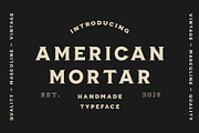 American Mortar -Vintage Font Family, a Serif Font by Creative Type (Thumbnail 1 of 10)