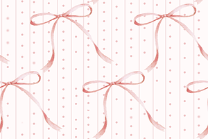 Lottie's Lace Pink Bows Set of 6