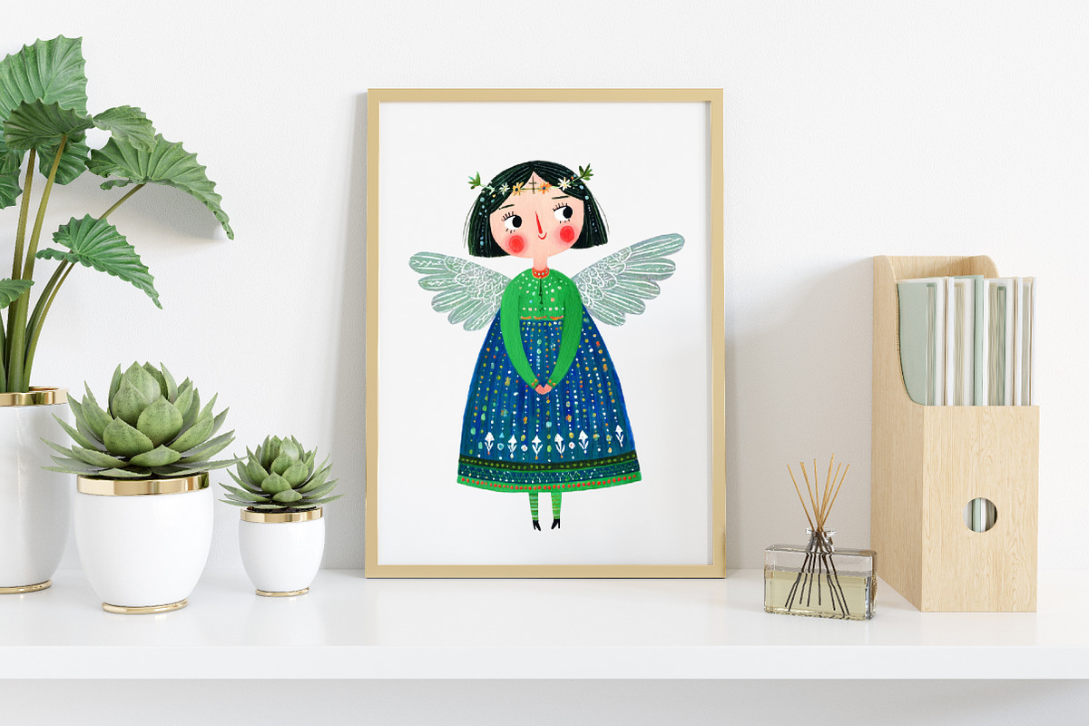 Cute Blue Christmas Clipart, an Illustration by Canvas Craft (Photo 5 of 8)