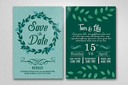 Two Sided Save The Date Wedding Card, an Invitation Template by Business Flyers (Thumbnail 2 of 2)