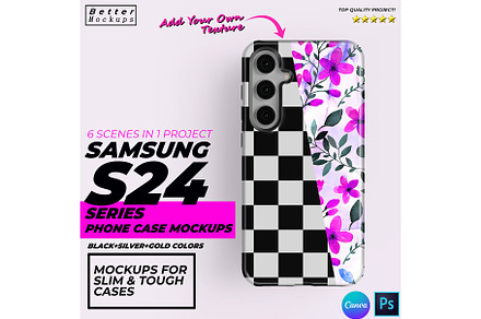 Samsung S24 Tough & Snap Mockups