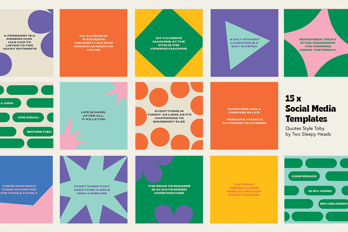 Quotes Toby | Canva Social Media, a Social Media Template by Two Sleepy Heads Studio (Photo 2 of 4)