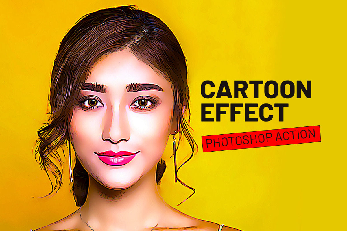 Cartoon Effect Photoshop Action, an Action Add-On by MRI STUDIO (Photo 1 of 9)