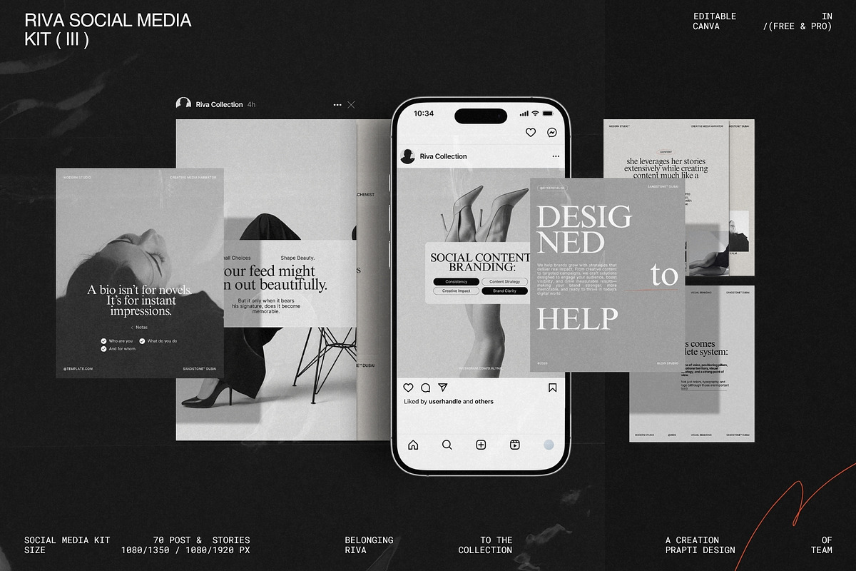 RIVA | Social Media Kit (III), a Social Media Template by Prapti Design (Photo 1 of 10)