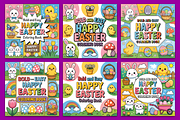 Happy Easter Coloring Pages, a Seasonal Illustration by Design Station (Thumbnail 4 of 4)