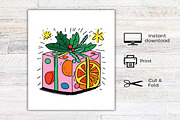 Watercolor Boho Christmas Clipart, an Illustration by Canvas Craft (Thumbnail 8 of 8)