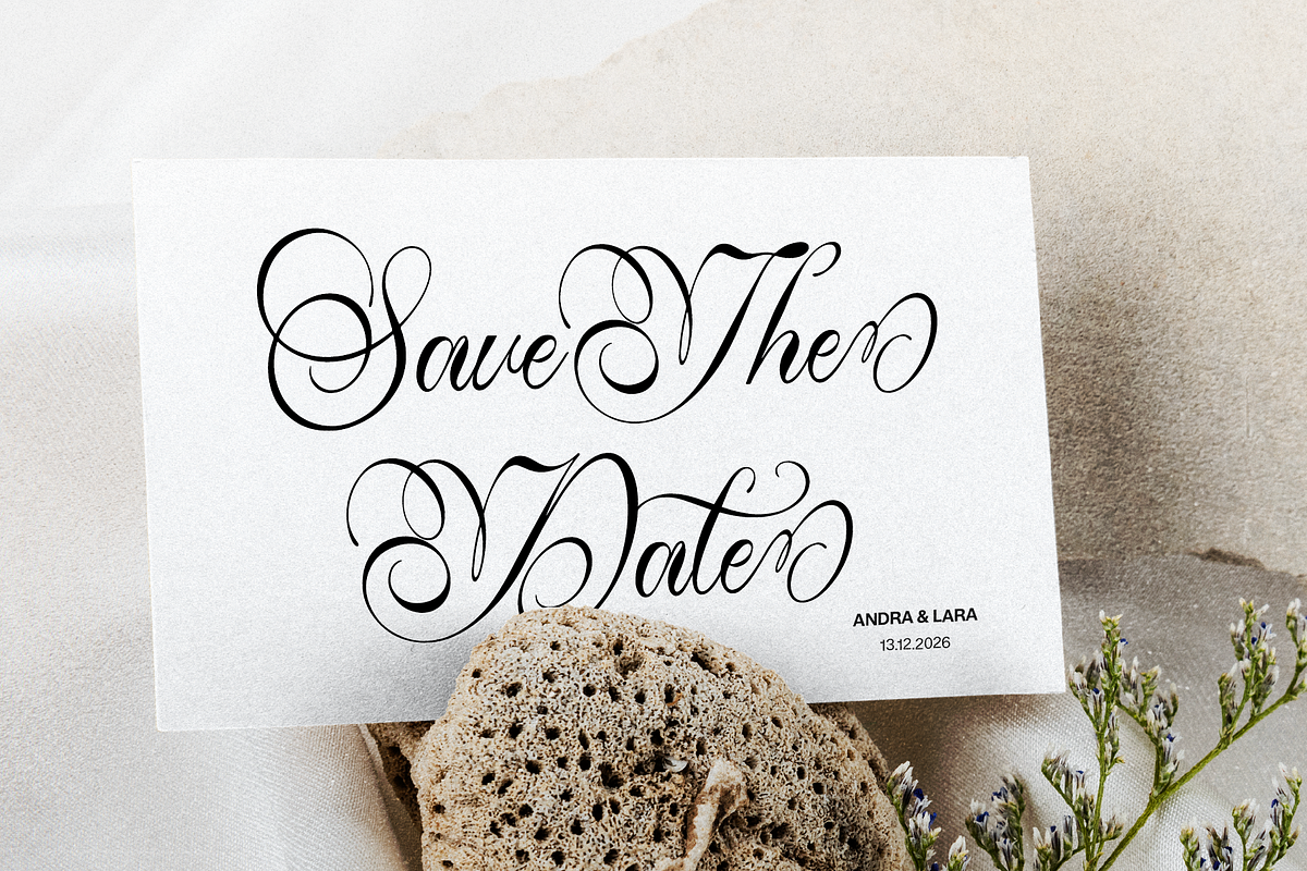 Alventary | Classic Elegant Script, a Script Font by gracetype_studio (Photo 3 of 12)