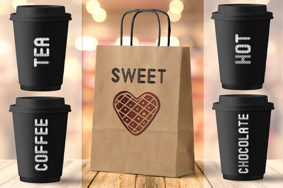 SALE! Gingerbread font - display, a Symbol Font by Fli Store (Photo 4 of 9)