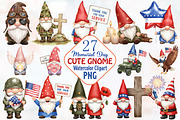 Memorial Day Gnome Sublimation Png, an Illustration by RobertsArt (Thumbnail 1 of 7)