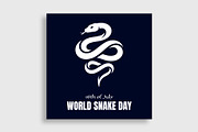 World Snake Day Banner Template, a Social Media Template by nandinigraphics (Thumbnail 1 of 3)