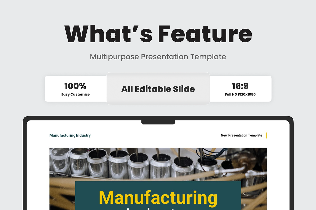 Manufacturing Industry Google Slide, a Presentation Template by SquidPixey (Photo 2 of 6)