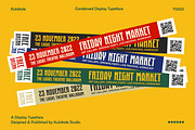 Kaerobi Condensed Display Font, a Sans Serif Font by Kulokale (Thumbnail 5 of 10)