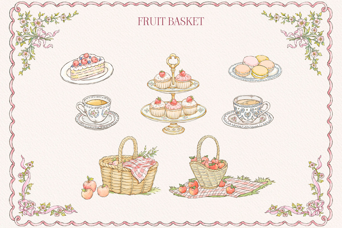 Teddy Bear Pink Watercolor Clipart, a Decorative Illustration by Ekaproeka (Photo 7 of 8)
