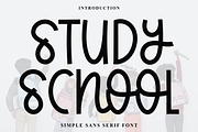 Study School, a Script Font by InermediaSTUDIO (Thumbnail 1 of 7)